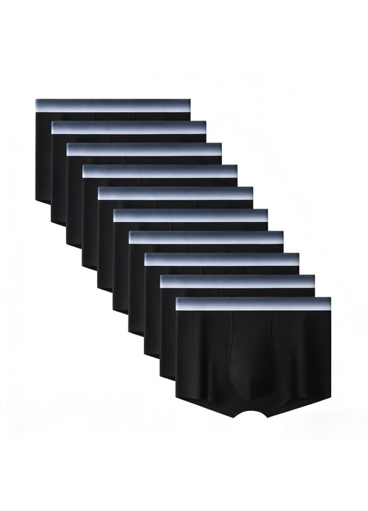 Set 10 boxeri bumbac, elasticadwqfqd, Negru