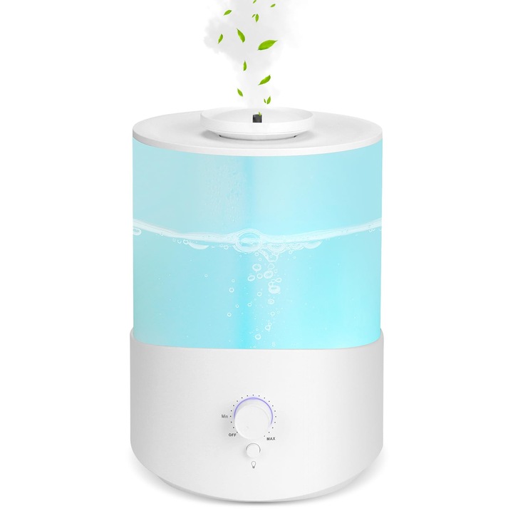 Umidificator cu aromaterapie Kuken 3 litri Ideal pentru un mediu relaxant si sanatos.Bucurati-va de uleiurile tale esentiale in timp ce hidratezi aerul din casa ta