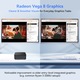 Настолен компютър Blackview MP50 Mini, С клавиатура и мишка, AMD Ryzen 5 3500U (8 нишки), Radeon Vega 8, 16GB RAM + 512GB SSD Win 11 Pro, 4K UHD, Тих, Сив