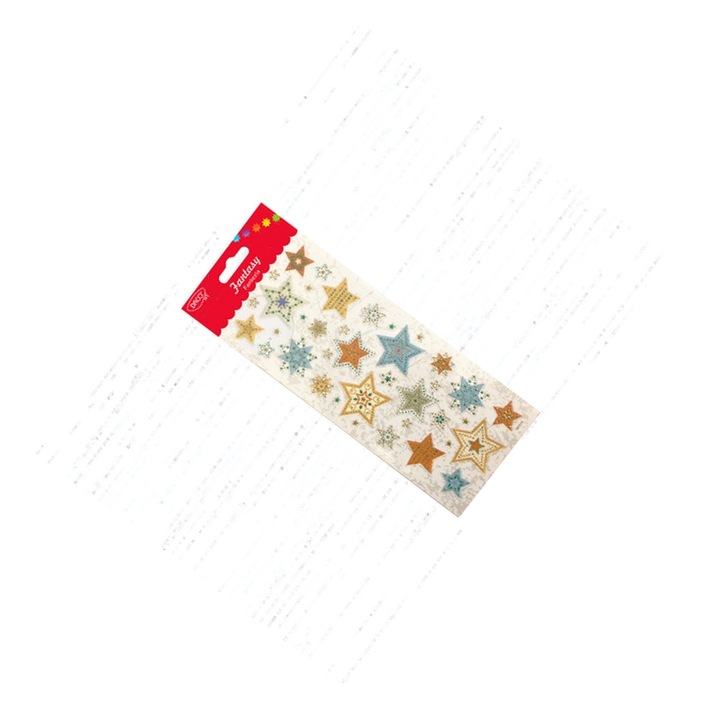 Set Abtibilduri Decorative Flori Fantezia, Multicolor, 10x23 cm, pentru Proiecte Creative DACO sku28