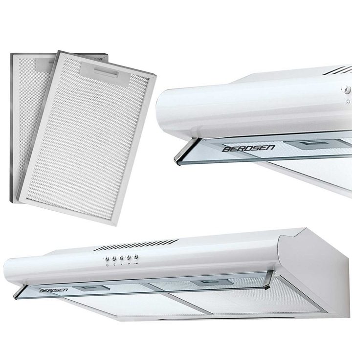 Подшкафен абсорбатор Berdsen, модел BE-10-A, 50 см, бял