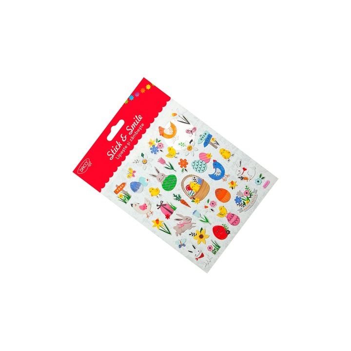 Set Abtibilduri Decorative Paste, Multicolor, 15 x 16.6 cm, pentru Hartie si Carton DACO ART sku28
