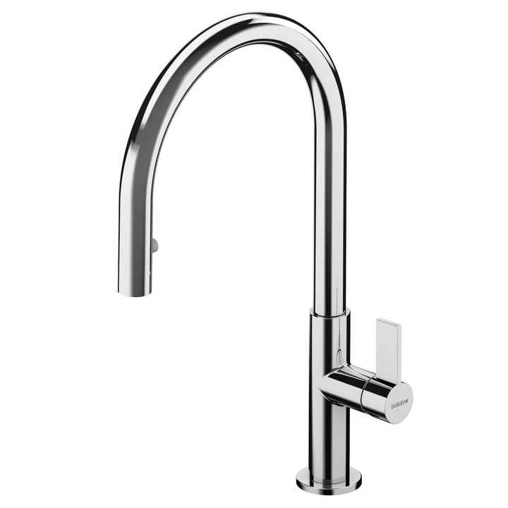 Guglielmi Lieve LV86050 csaptelep, króm felület, kihúzható, 360°-ban forgatható