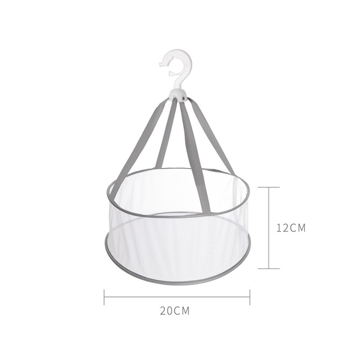 Uscator rufe pliabil, multifunctional, plastic, gri, 30x45cm