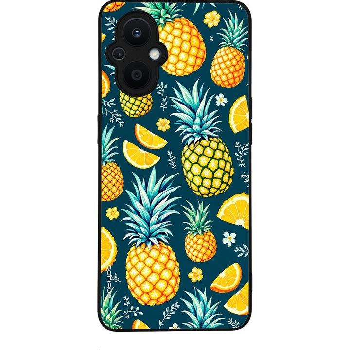 Husa telefon Sonique Fruit Series, ananas, silicon, Oppo Reno7 Lite 5G / Oppo Reno8 Lite 5G