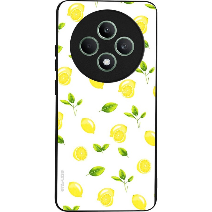 Husa telefon Sonique Fruit Series, imprimeu fructe, silicon, multicolor, pentru Oppo Reno12 F 5G / Oppo Reno12 Fs 5G