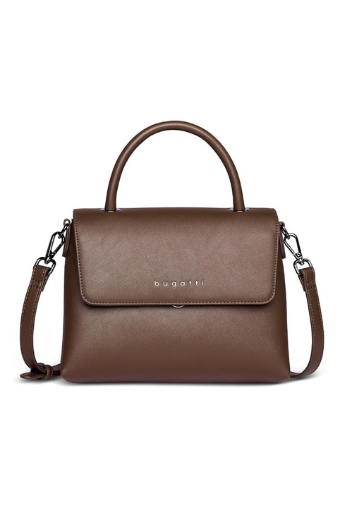 Geanta dama Bugatti Almata, set 2 piese (geanta + pouch), maro, piele ecologica, curea reglabila, design elegant, 496664