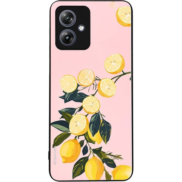 Husa telefon Sonique Theke Fruit Series, imprimeuri cu fructe, silicon, pentru Motorola Moto G54 5G / Moto G54 5G Power, multicolor