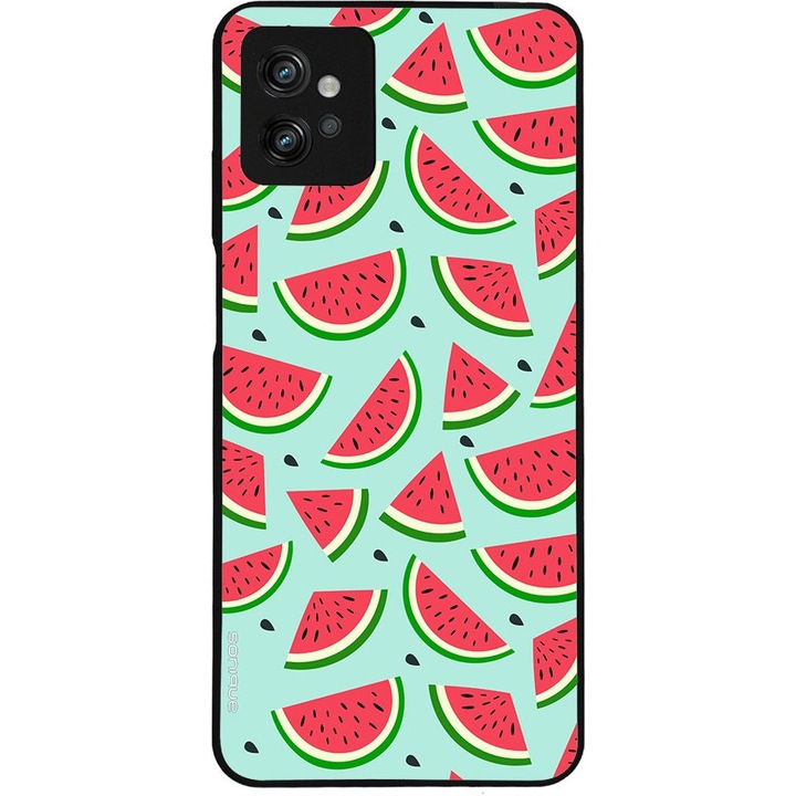 Husa telefon Sonique Fruit Series, design fructe, silicon, multicolor, pentru Motorola Moto G32