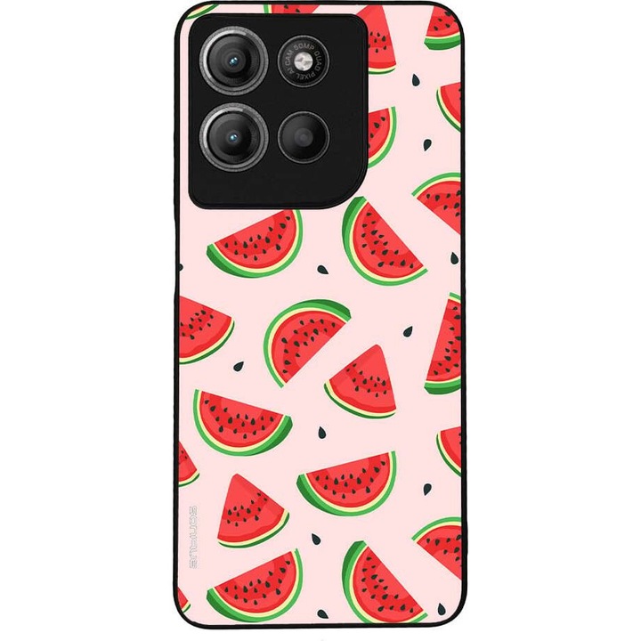 Husa telefon Sonique Fruit Series, pentru Motorola Moto G15 4G / Moto G15 Power, imprimeu fructe, silicon, multicolor
