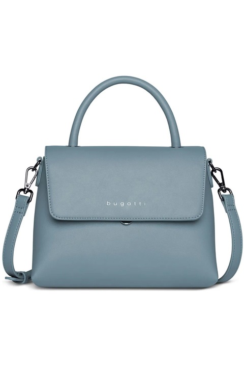 Geanta dama Bugatti Almata, set 2 piese (geanta + pouch), albastru denim, piele ecologica, curea reglabila, design elegant, 496664