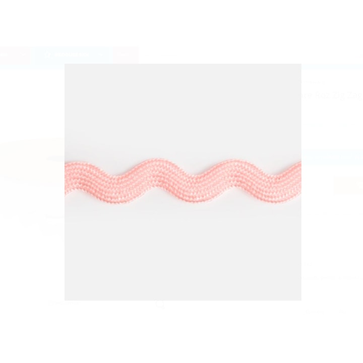 Декоративна панделка ZANOX®, зиг-заг розова, 5 м x 5 мм, за опаковане на подаръци и DIY проекти