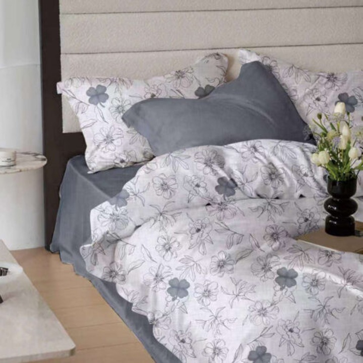 Lenjerie de pat Finet 6 piese cu cearsaf nr13