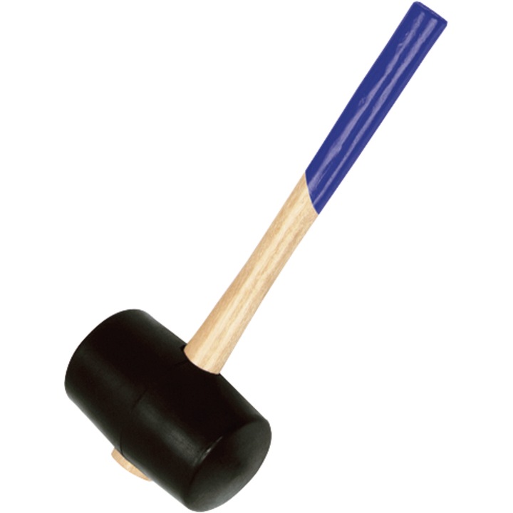 Ovális gumikalapács nyéllel, IDEAL, 370x90mm
