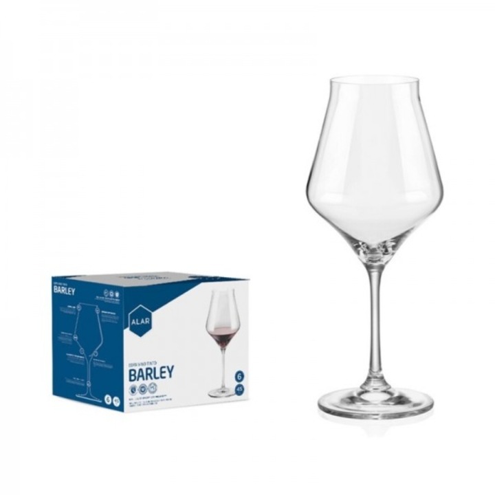Set 6 pahare pentru vin, Alar Barley, 450 ml