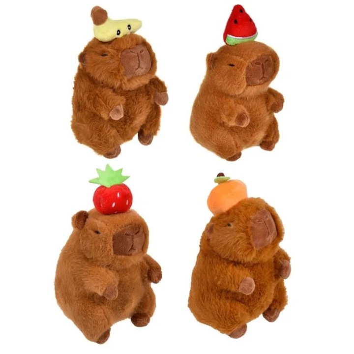 Jucarie plus Capybara cu fructe 10x10x20cm