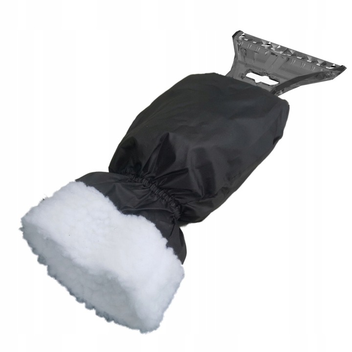 Racleta de gheata cu manusa, 33x16cm, neagra