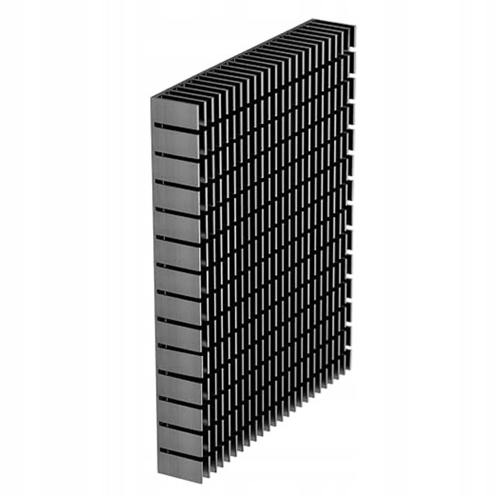 Radiator aluminiu 150x120x20mm, racire PCB, negru