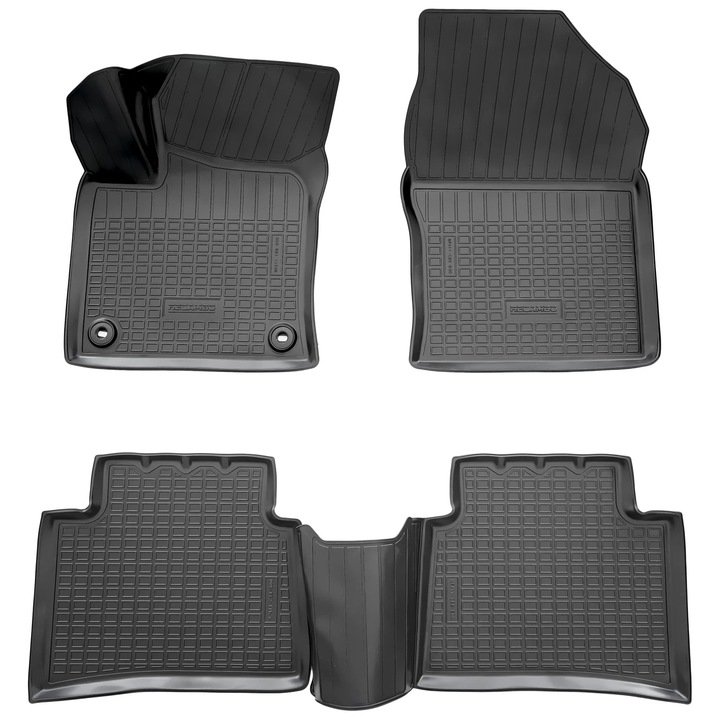 Set de 4 covorase cauciuc 3D stil tavita premium pentru Toyota Prius IV, 4 din 2016-2022