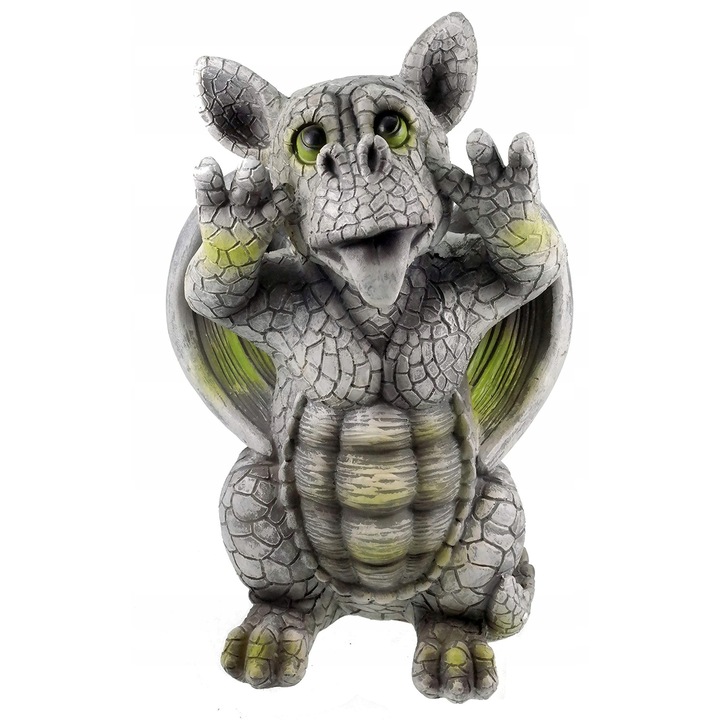 Figurina decorativa pentru gradina, 27x18x16cm, efect piatra, 1kg