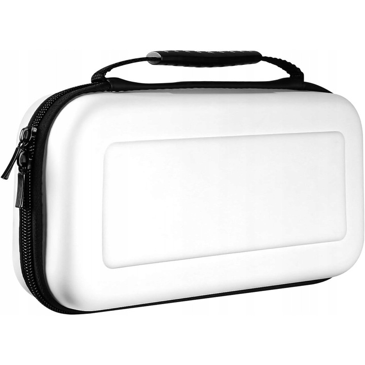 Защитен калъф за Nintendo Switch, 10 места за игри, елегантен дизайн, бял