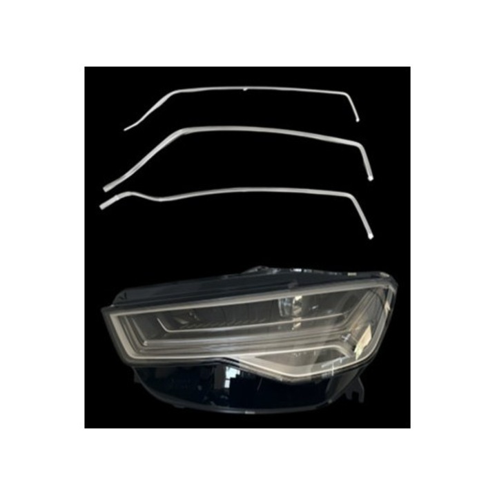 Set fibra reparatie lumini de zi DRL far stanga Audi A6 C7 Facelift 2016-2018 MATRIX