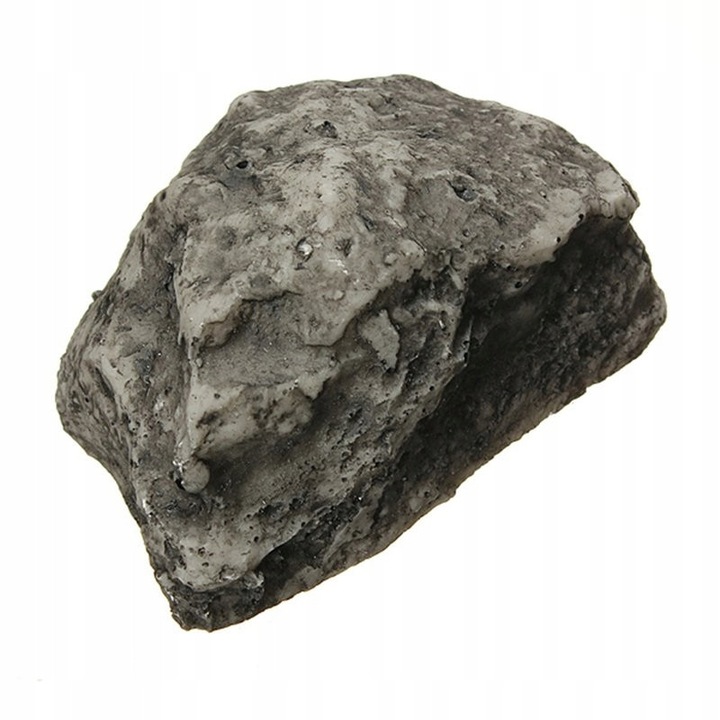Kulcselrejtő kő, 3,5"x2,25"x2", időjárásálló, rejtett tálcával, szürke