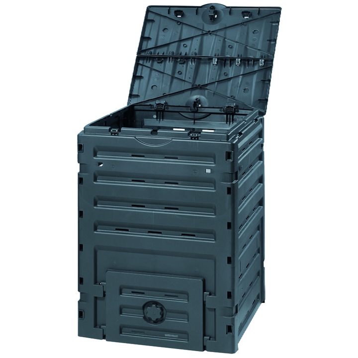 Градински компостер ECO-MASTER 450L, рециклируем, UV устойчив, с вентилация