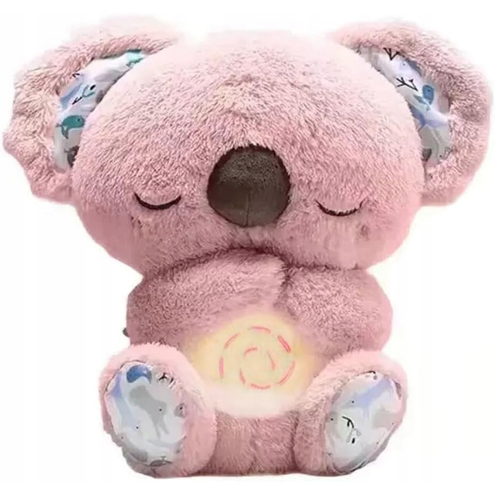 Jucarie de plus Koala, cu miscare si muzica, roz