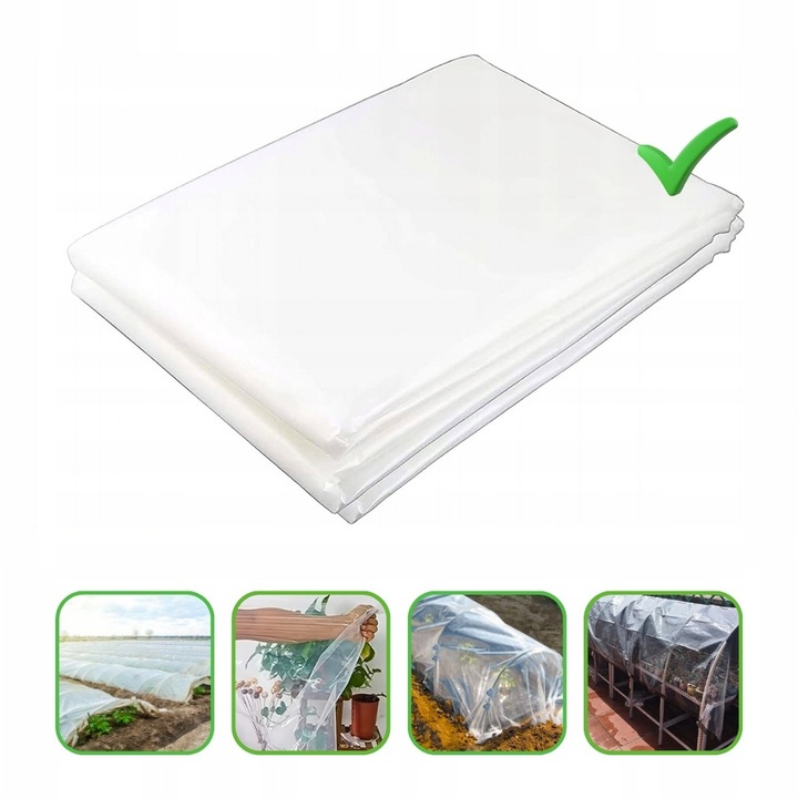 Folie polietilenica transparenta 250g/m2, 3x6m, rezistenta la UV, pentru sera