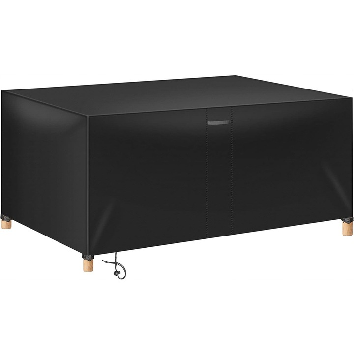 Husa pentru mobilier de gradina, 180x120x74cm, impermeabil, negru, set