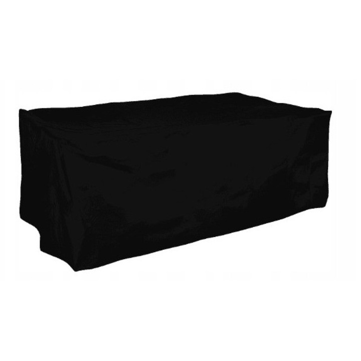 Patura de protectie pentru mobilier de gradina, 428x162x117cm, impermeabila, neagra, set