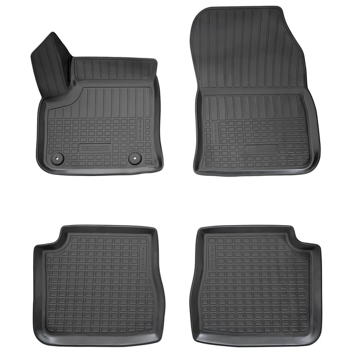 Set de 4 covorase cauciuc 3D stil tavita premium pentru Peugeot e-2008
