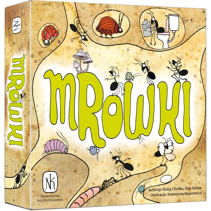 Társasjáték, NASZA KSIEGARNIA, Mrowki, 2-4 játékos, többszínű