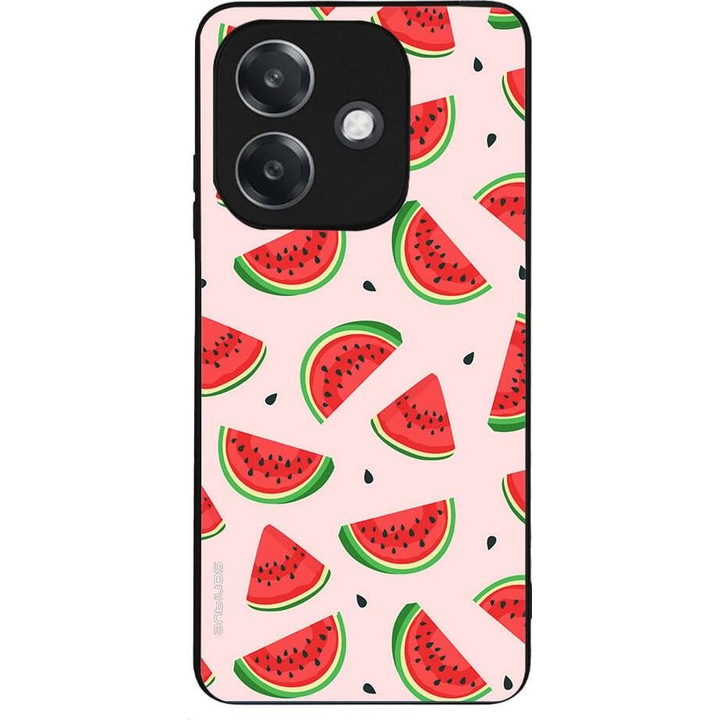 Husa telefon Sonique Fruit Series, imprimeu fructe, silicon, antisoc, pentru Oppo A40, multicolor