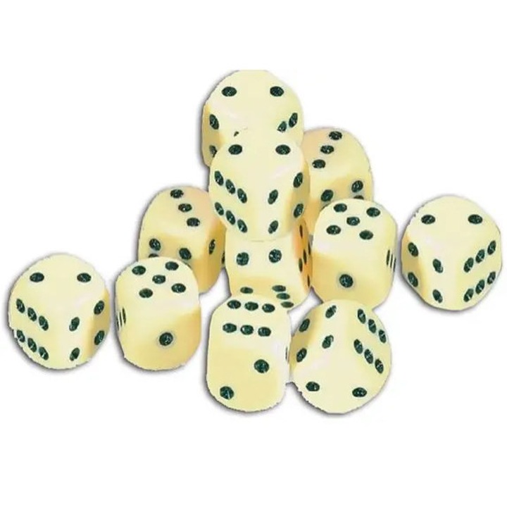 Set de zaruri 50 bucati, ADAMIGO, jocuri de societate