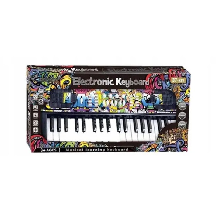 Organe electrice cu 37 de clape, Norimpex, set cu microfon, portabil, pentru copii