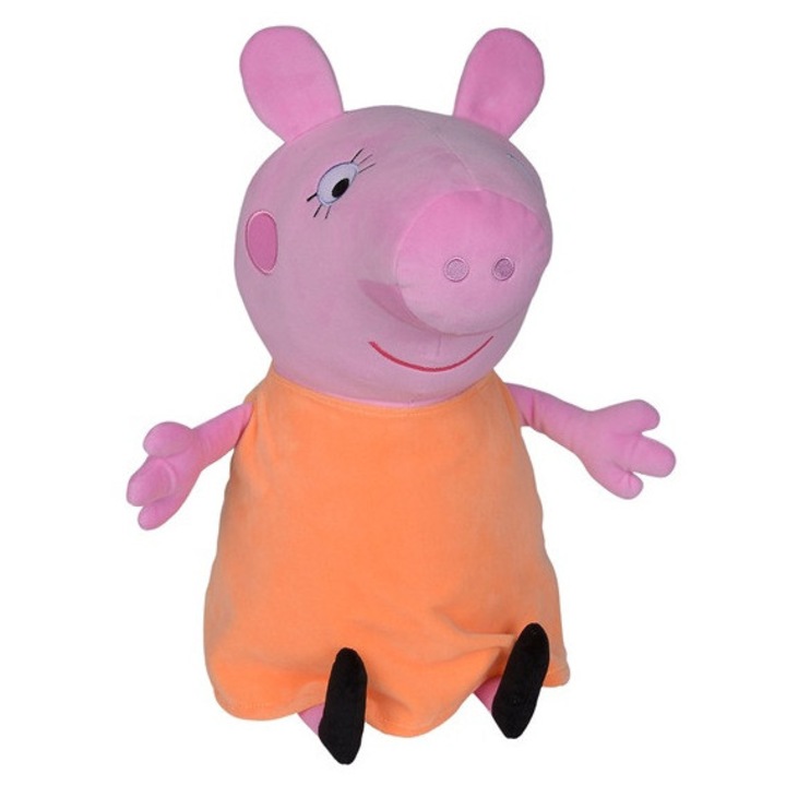 Jucarie de plus Mama Swinka, Simba, 35cm, portocalie