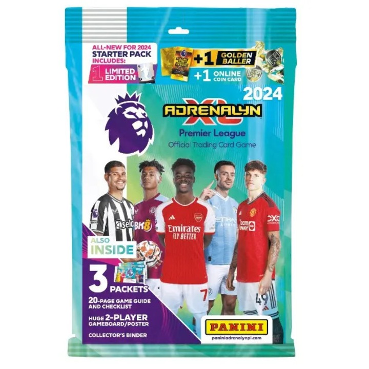 Комплект настолни игри, PANINI, Premier League 2024, 450 карти, многоцветен