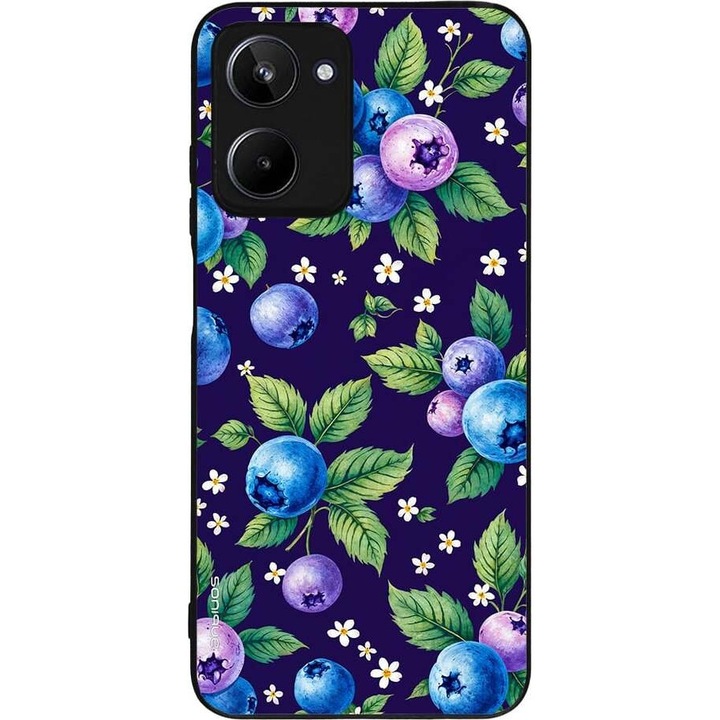 Husa telefon Sonique Fruit Series, pentru Realme 10 4G, imprimeu fructe, silicon, multicolor