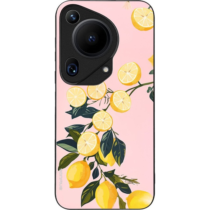 Husa telefon Sonique Fruit Series pentru Huawei Pura 70 Ultra, imprimeu fructe, silicon, antisoc, galben