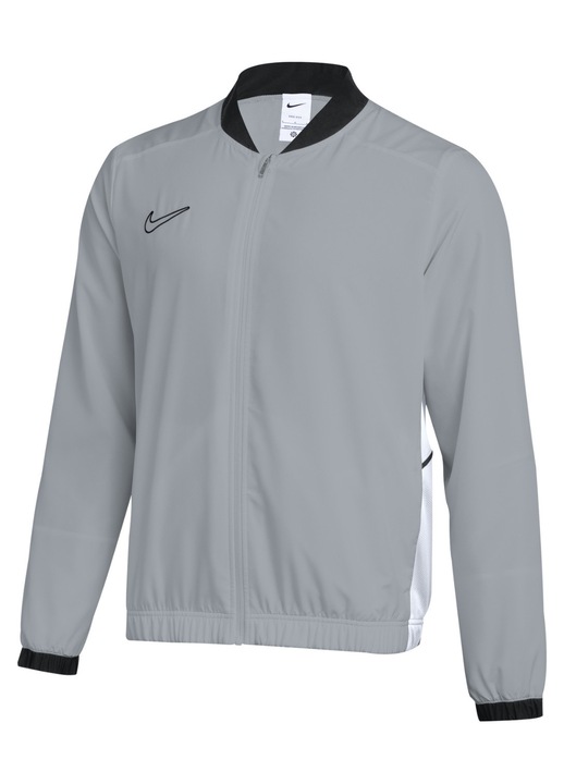 Bluza sport Nike Team, gri, material Dri-FIT, cu fermoar integral, pentru barbati