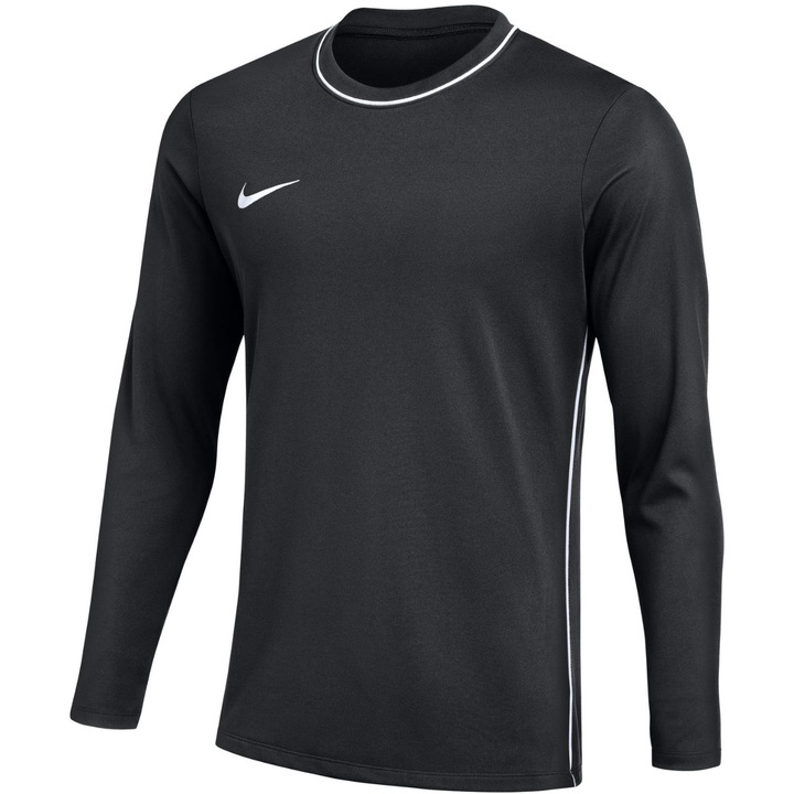 Bluza sport Nike Team, maneca lunga, poliester reciclat, Negru