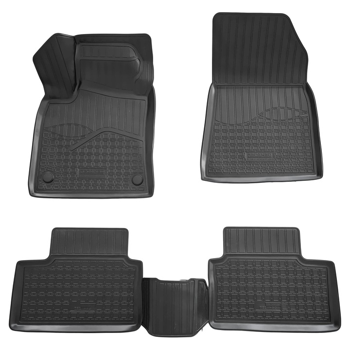 Set de 4 covorase cauciuc 3D stil tavita premium pentru Renault Clio din V din 2019