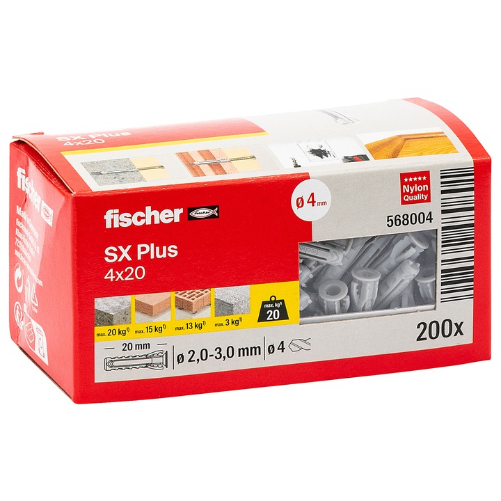 Dibluri universale Fischer SX Plus 4 x 20 200 buc