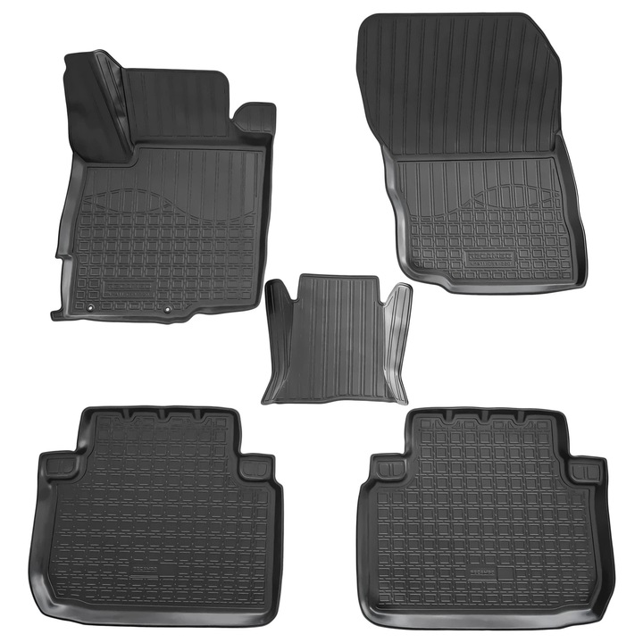 Set de 4 covorase cauciuc 3D stil tavita premium pentru Mitsubishi Eclipse Cross din 2018-2025, fara PHEV