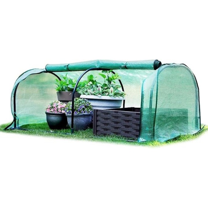 Sere 5 niveluri, 69x49x193cm, PVC, rezistent la apa, cu rama din otel