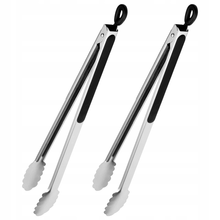 Set 2x Ustensile gratar, 43cm, inox, antiderapante, rezistente la caldura