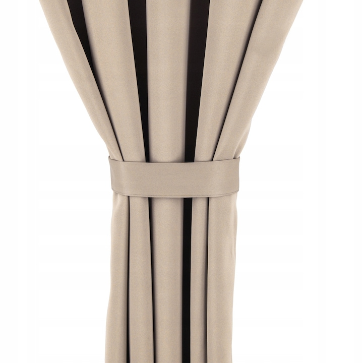 Perdea pentru terasa, 150x200cm, poliester impermeabil, 220g/m2, set de prindere inclus, bej