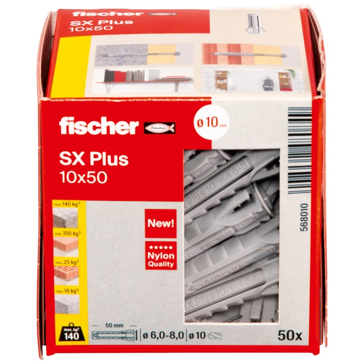 Dibluri universale Fischer SX Plus 10 x 50 50 buc
